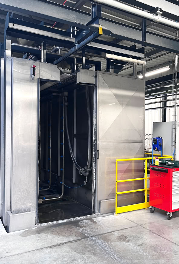 Photographie En Niveaux De Gris Des échafaudages